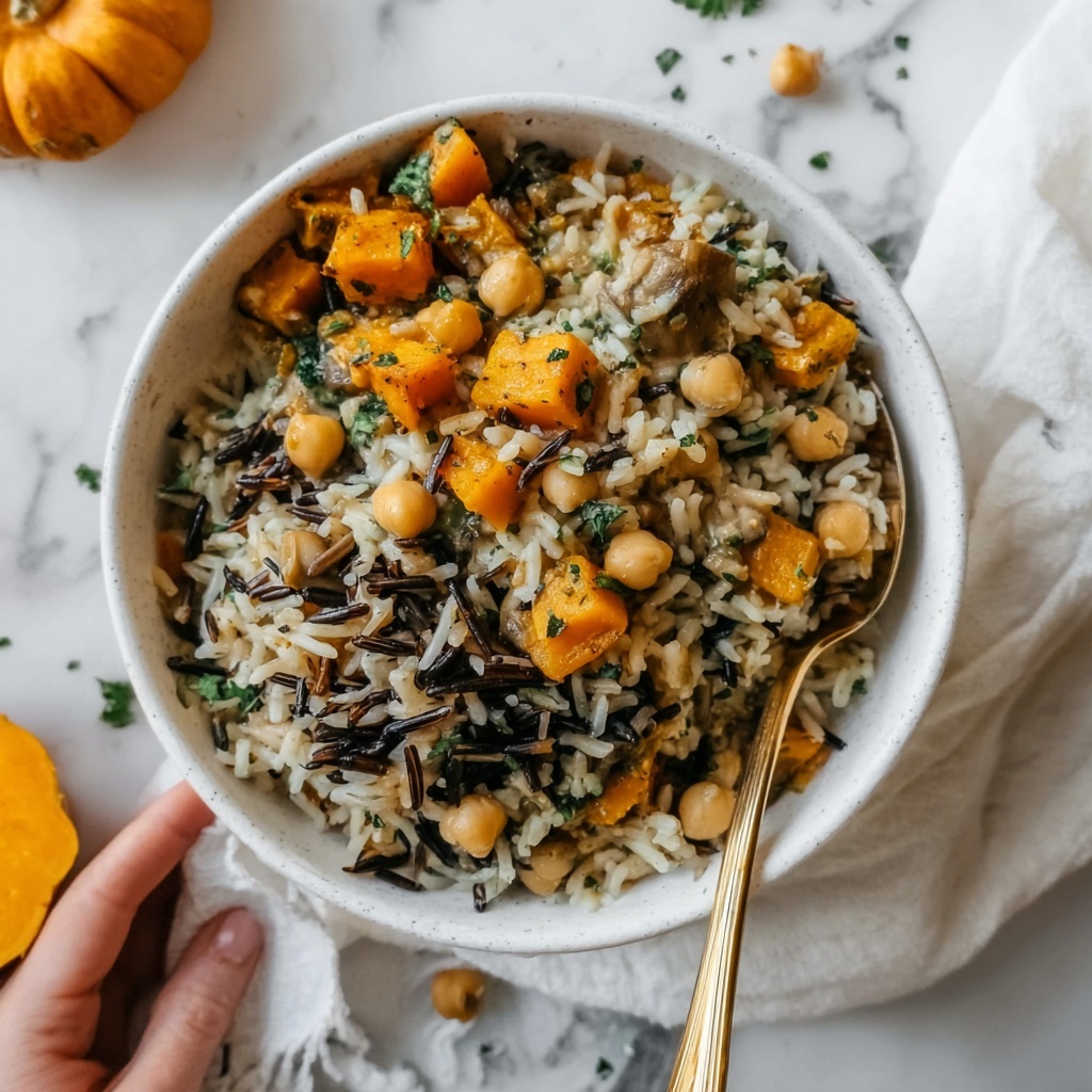 One Pot Fall Vegetable Orzo and Chickpeas Recipe - Recipe Image