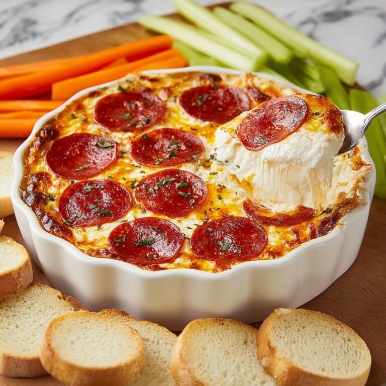 Pepperoni Dip with Cheese and Marinara Recipe