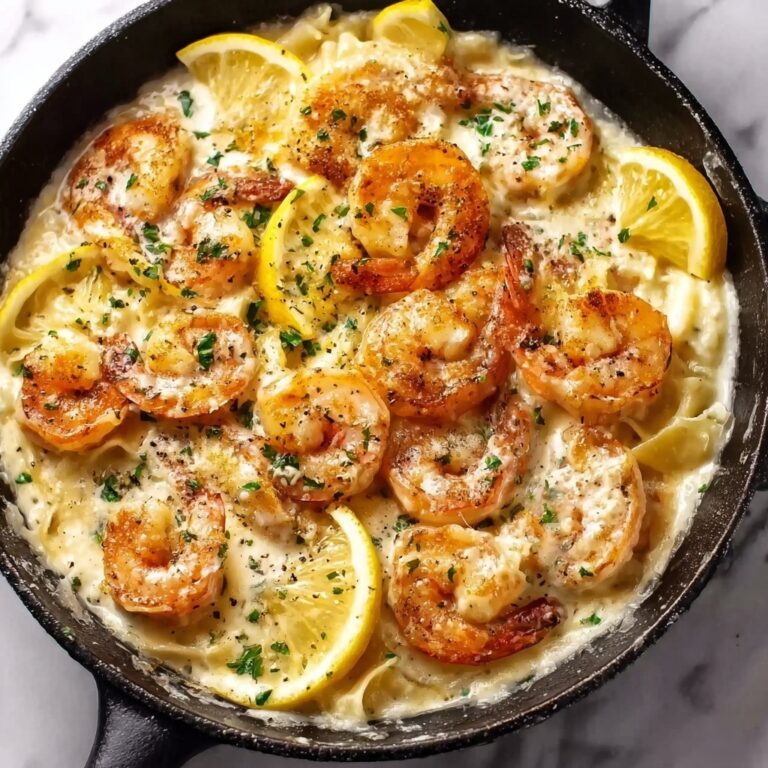 Creamy Lemon Parmesan Shrimp Recipe