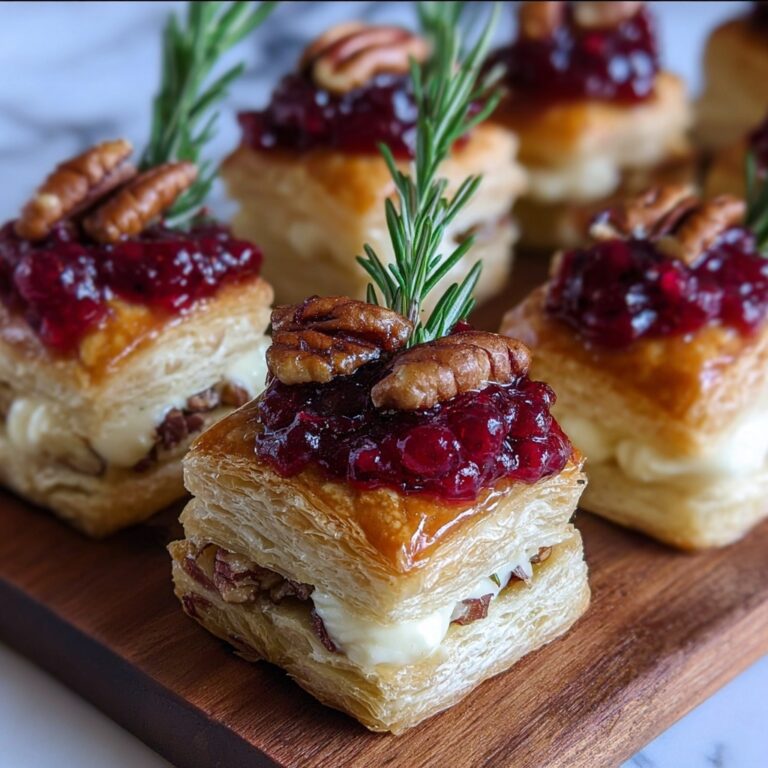 Baked Cranberry Brie Bites Recipe