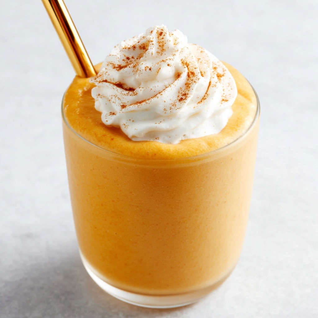 Creamy Pumpkin Smoothie with White Chocolate Hazelnut Spread Recipe - Recipe Image