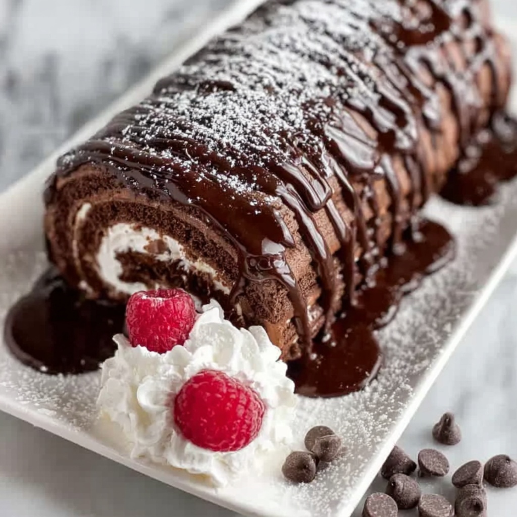Chocolate Cake Roll Recipe - Recipe Image