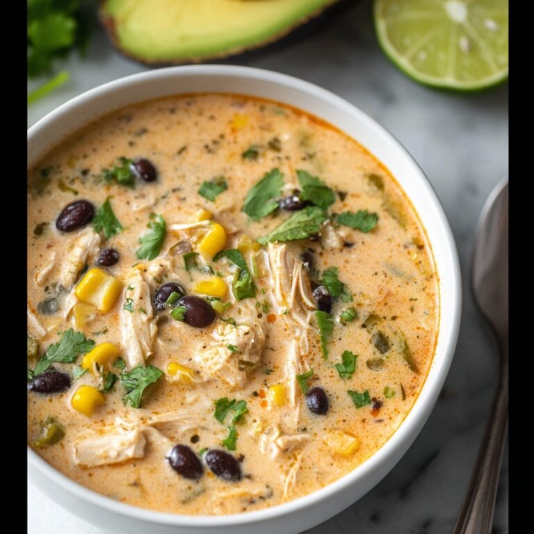Green Chili Chicken Enchilada Soup Recipe