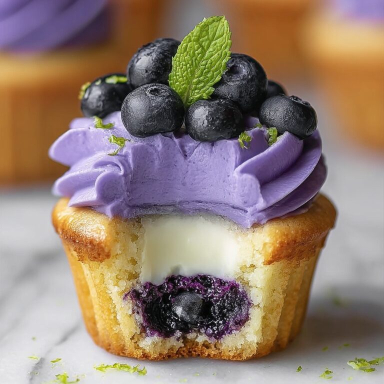Blueberry Lime Cheesecake Cupcakes – Fresh, Creamy & Zesty Mini Desserts Recipe