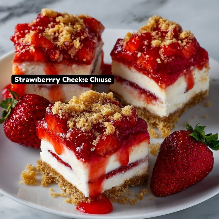 Strawberry Crunch Cheesecake Chunks Recipe