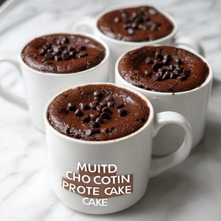 Chocolate Protein Mug Cake Recipe