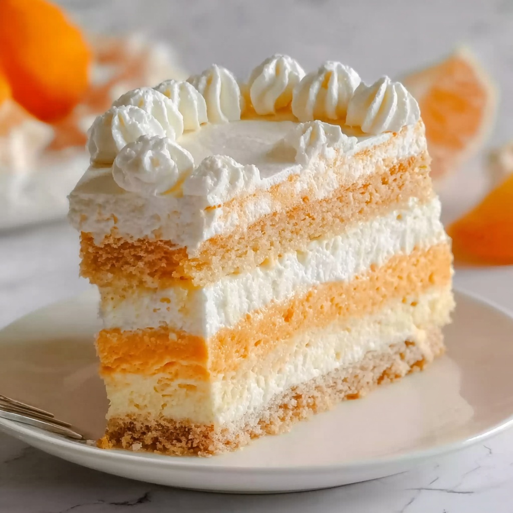 No Bake Orange Creamsicle Cheesecake Recipe - Recipe Image