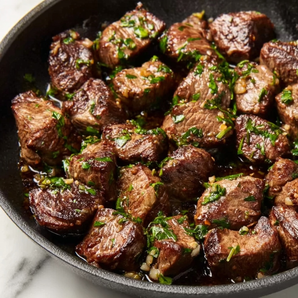 Garlic Butter Steak Bites Recipe - Recipe Image