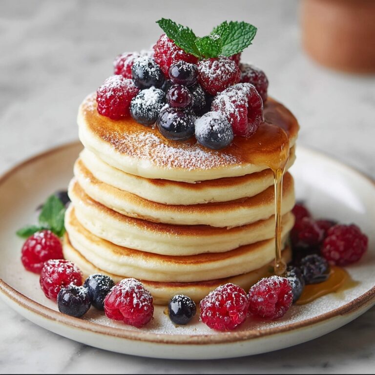 Fluffy Vanilla Cinnamon Buttermilk Pancakes Recipe