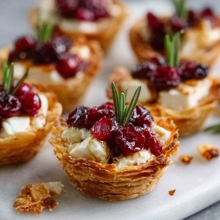 Easy Cranberry Brie Bites Recipe