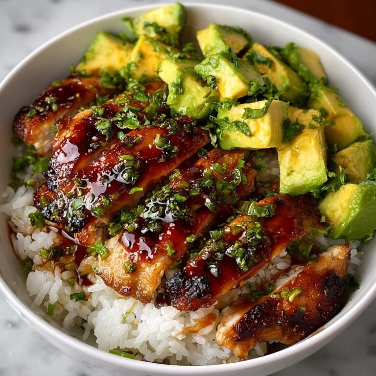 Honey Lime Chicken & Avocado Rice Stack for a Fresh Dinner! Recipe