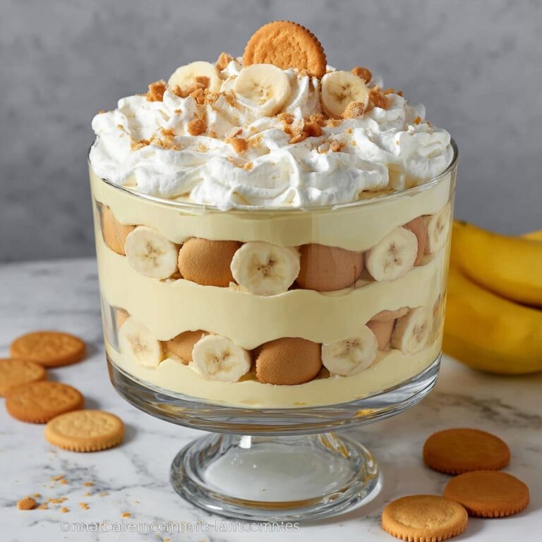 Creamy Banana Pudding with Vanilla Wafers and Whipped Topping Recipe