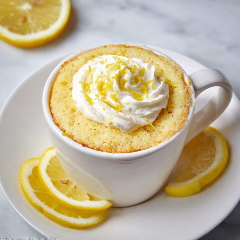Lemon Protein Mug Cake Recipe