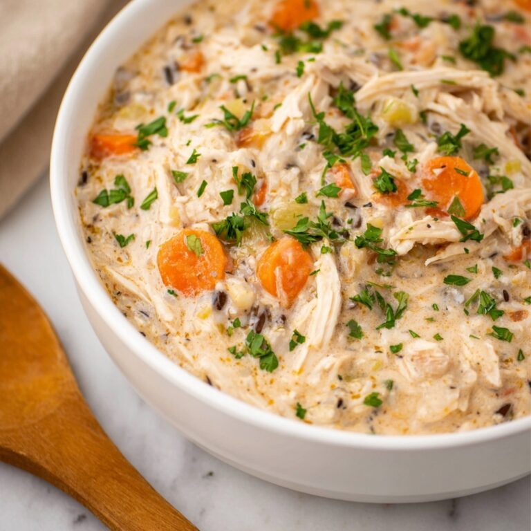Crockpot Chicken & Wild Rice Soup Recipe