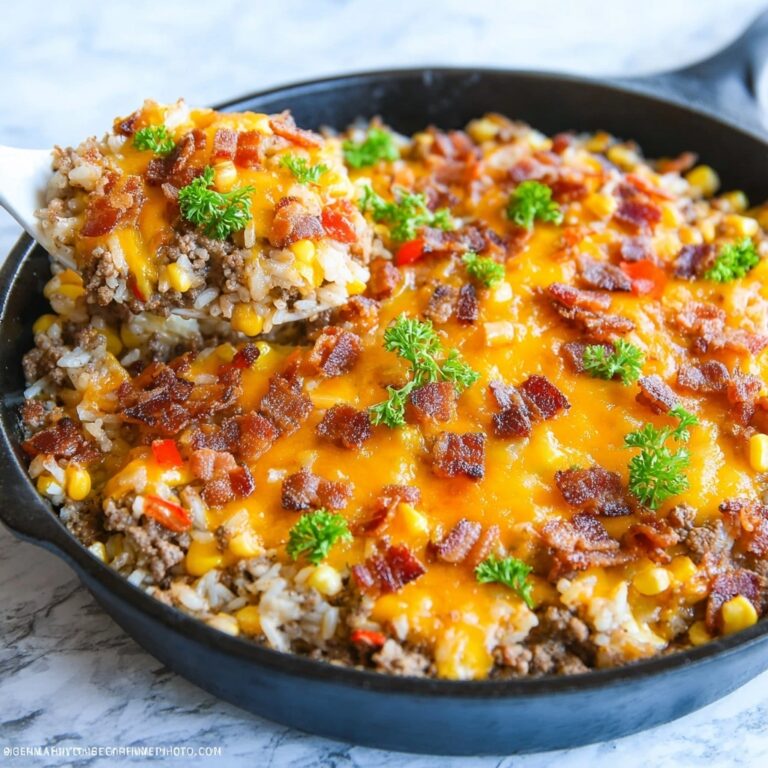 Bacon Cheeseburger Rice Skillet Recipe
