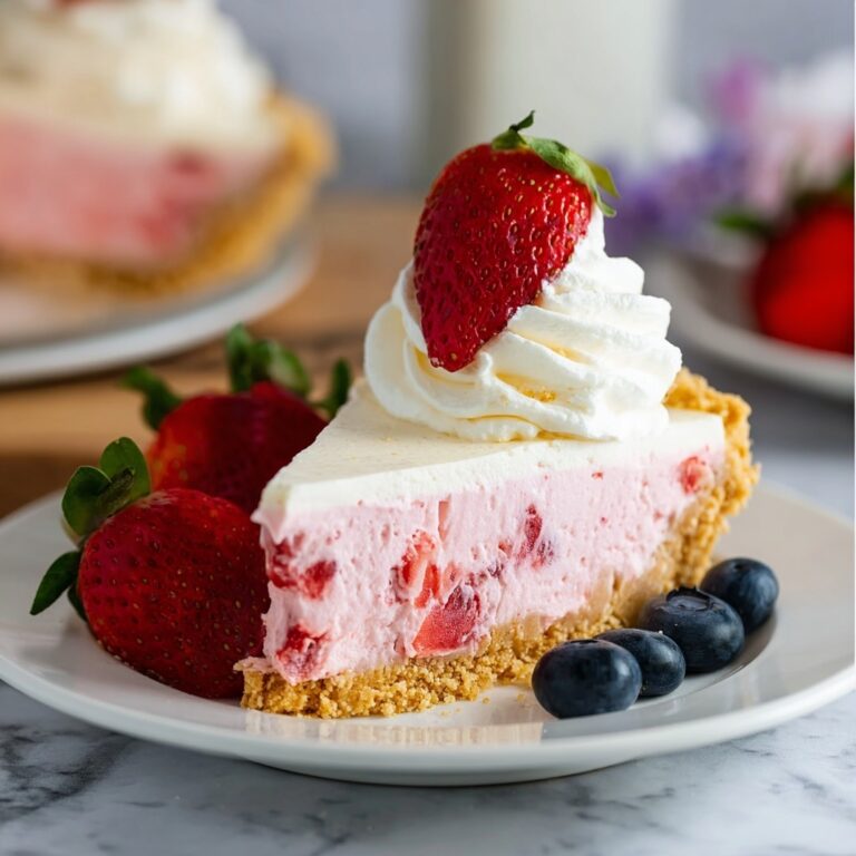 Strawberry Cool Whip Pie No Bake Dessert Recipe