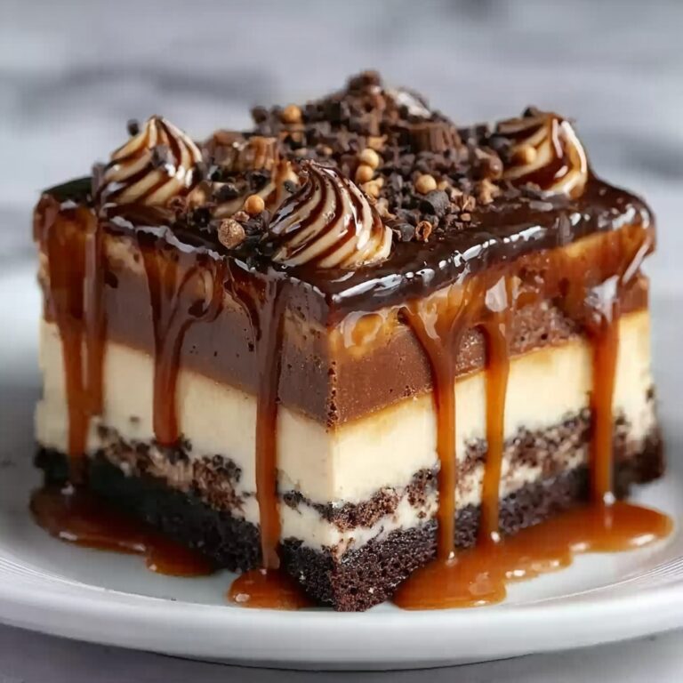 Caramel Swirl Brownie Cheesecake Recipe
