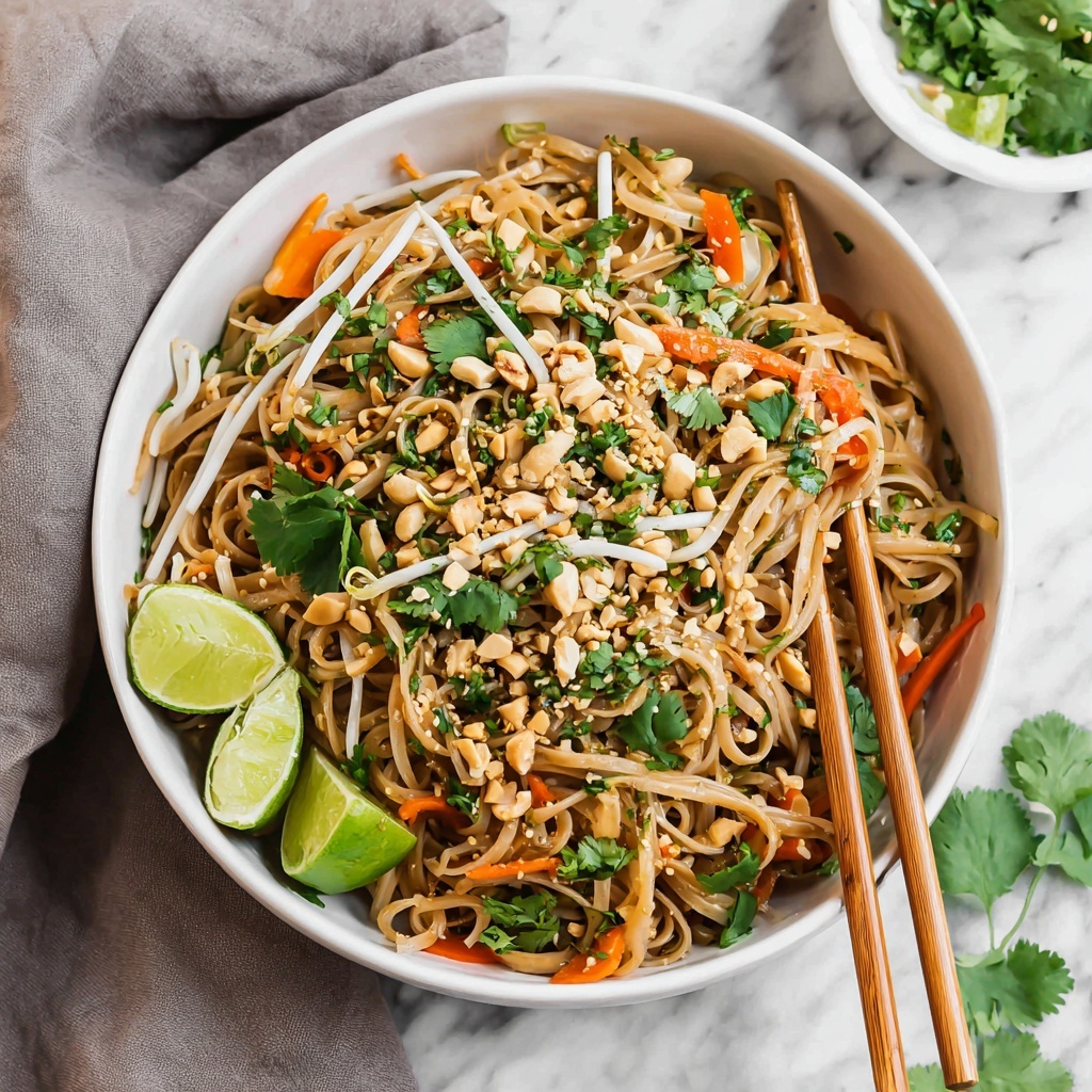 Vegetable Pad Thai with Rice Noodles Recipe - Recipe Image