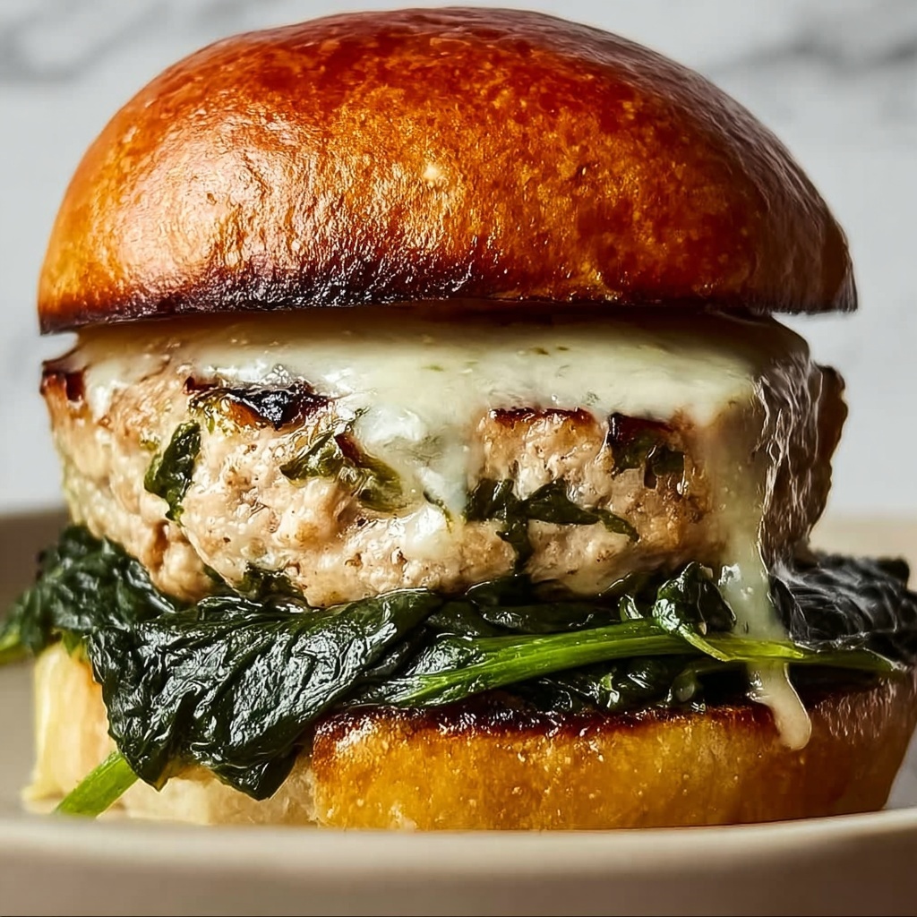 White Cheddar & Spinach Chicken Burgers: An Amazing Ultimate Recipe - Recipe Image