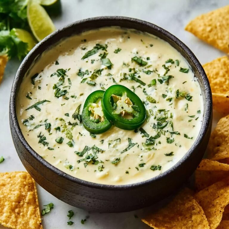 Creamy White Queso Dip Recipe