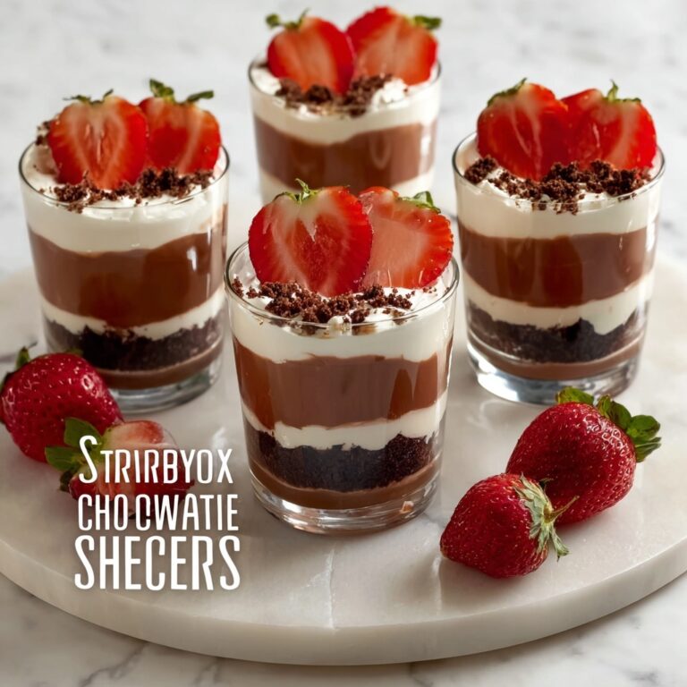 Chocolate Strawberry Cake Shooters Recipe
