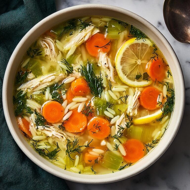 Comforting Greek Lemon Chicken Soup Recipe