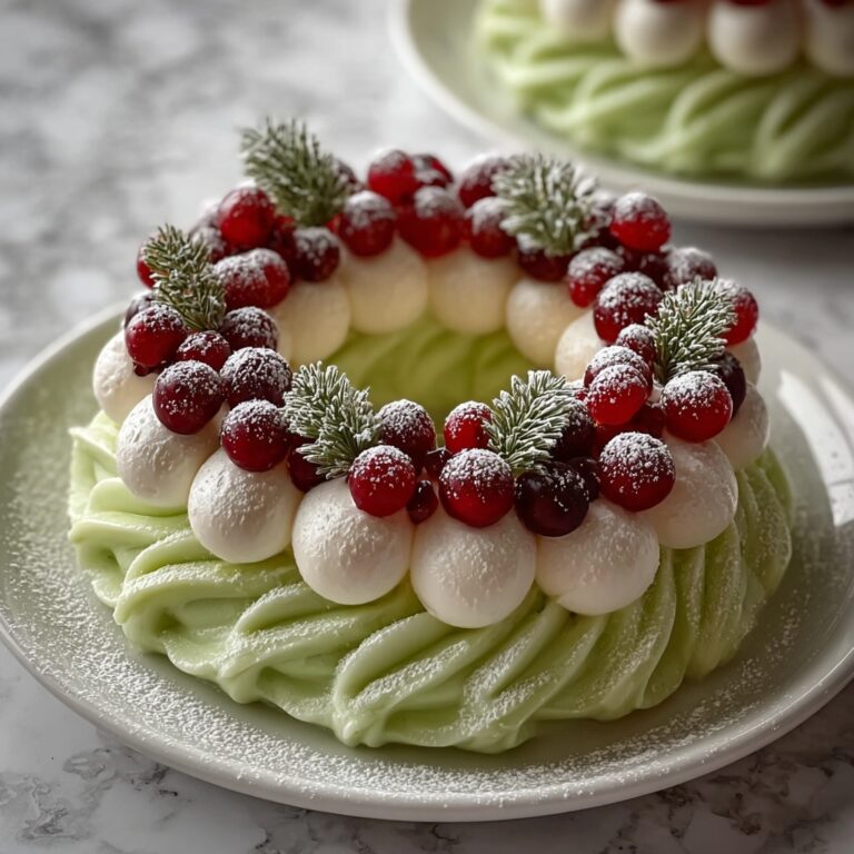 Holiday Wreath Meringues with Berries & Cream Recipe
