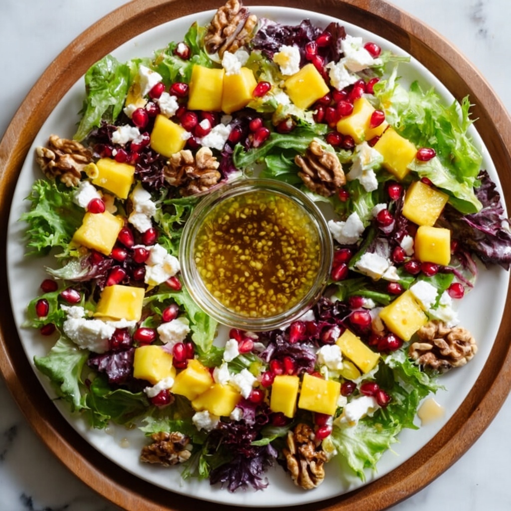 Festive Pomegranate Walnut Salad Recipe - Recipe Image