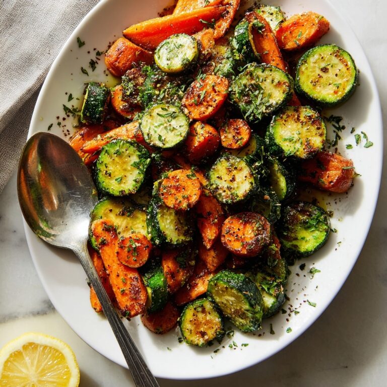 Roasted Carrots and Zucchini with Parmesan and Lemon Recipe
