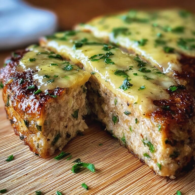 Juicy Garlic Parmesan Chicken Meatloaf Recipe