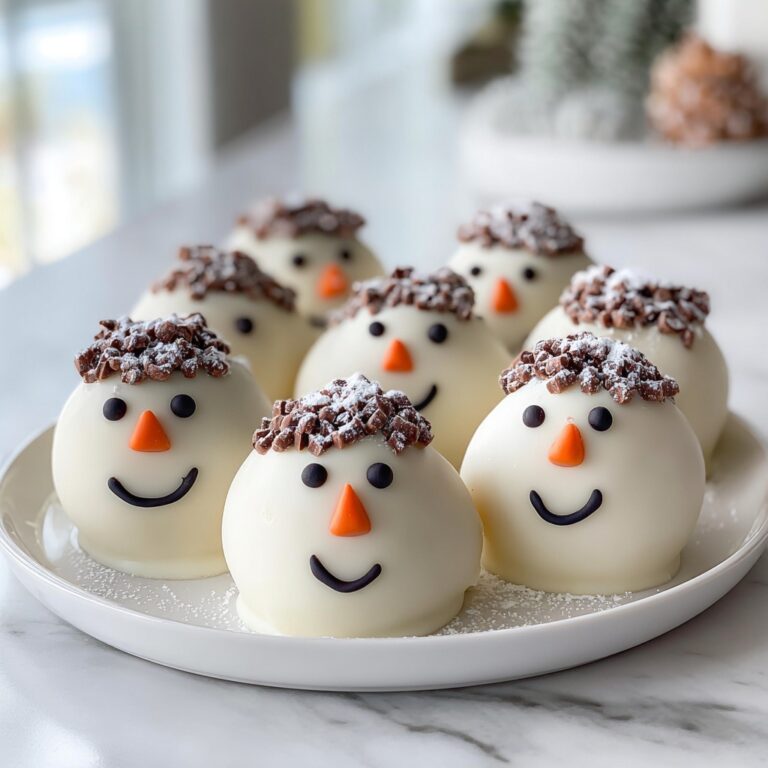 No-Bake Snowman Truffles Recipe