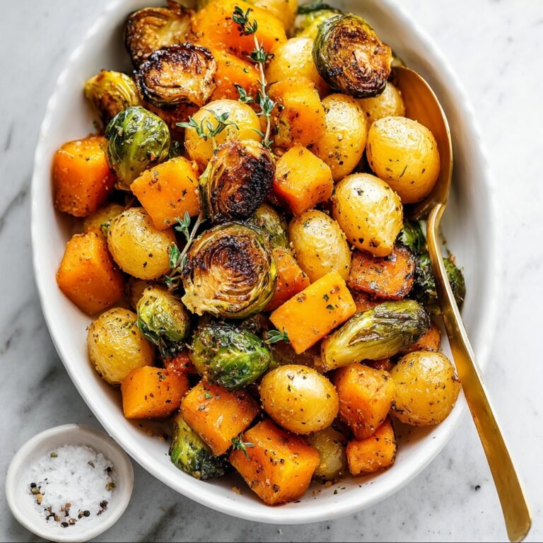 One Pan Roasted Fall Harvest Vegetables Recipe