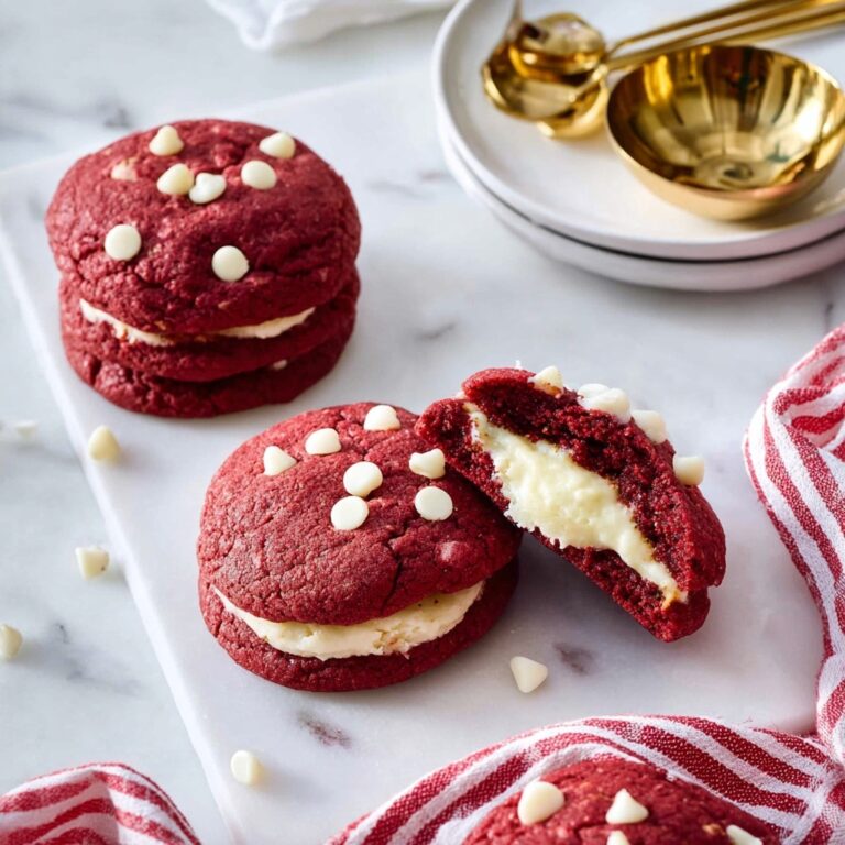 Cheesecake Stuffed Red Velvet Cookies Recipe