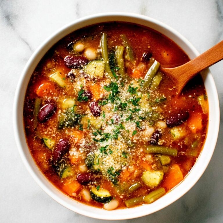 Hearty Vegetable Minestrone Soup Recipe