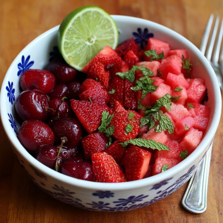 Watermelon Lime Mint Salad Recipe