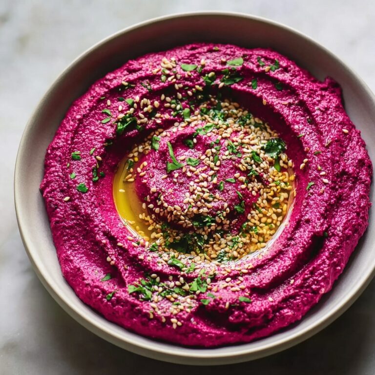 Roasted Beet Hummus with Fresh Vegetables and Pita Chips Recipe