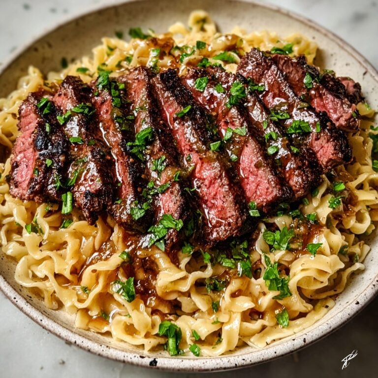 Savory Garlic Butter Steak Lightning Noodles Recipe
