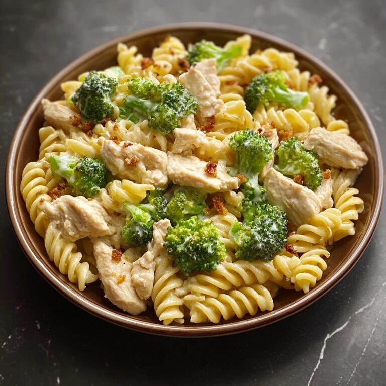 Creamy Rotisserie Chicken Broccoli Pasta Recipe