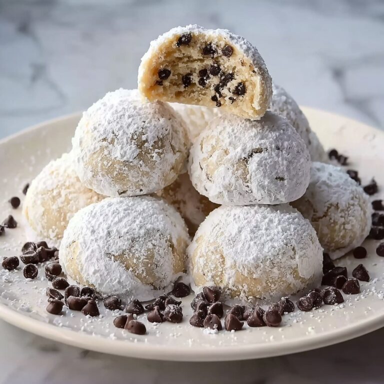 Chocolate Chip Snowball Cookies Recipe