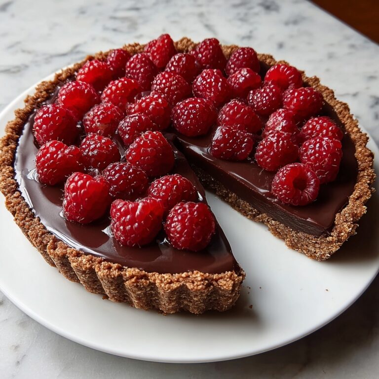 Chocolate Ganache Raspberry Tart – A Rich, Elegant, and Irresistible Dessert Recipe
