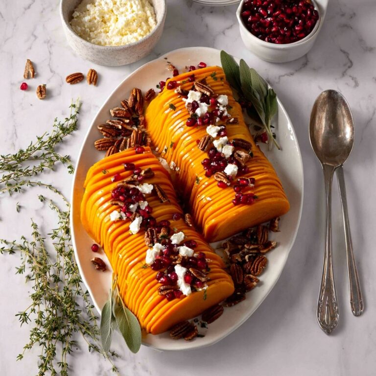 Maple Roasted Butternut Squash with Brown Butter Herbs and Toasted Nuts Recipe