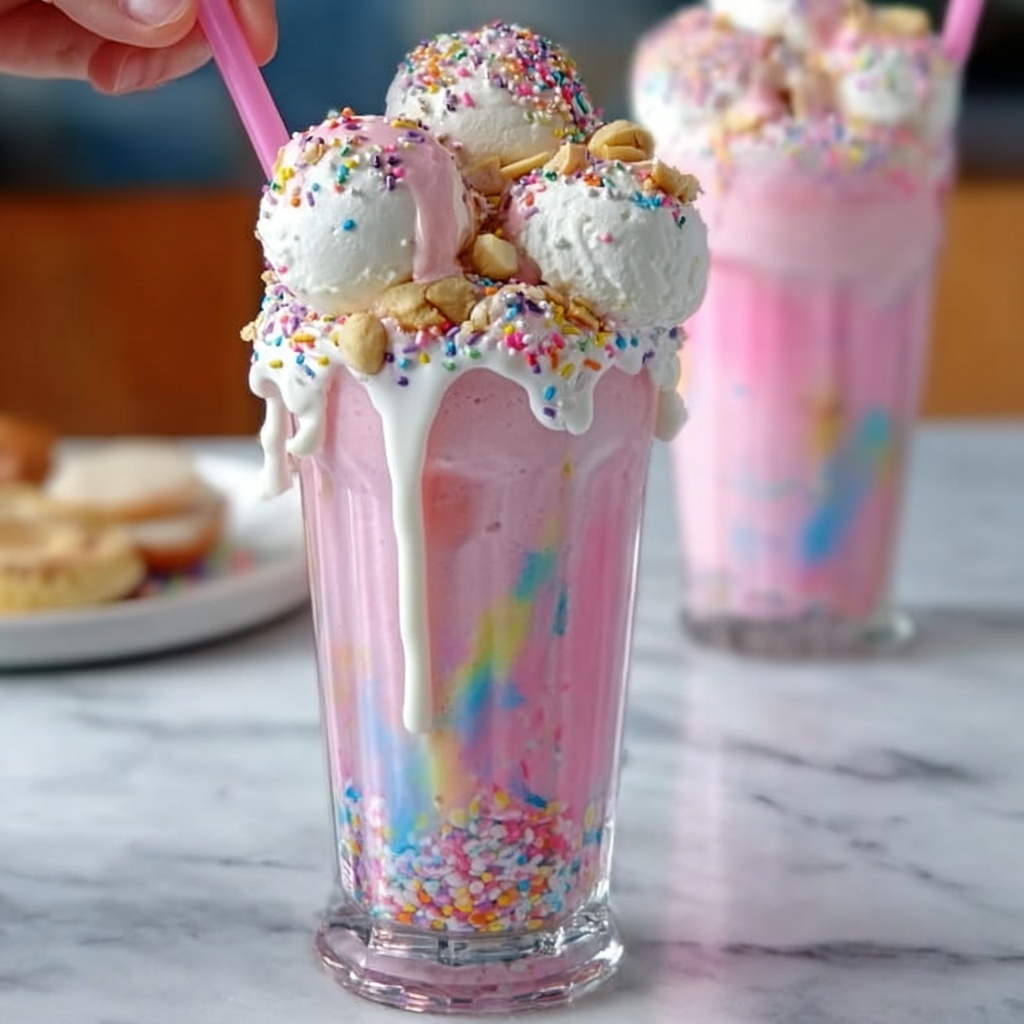 Unicorn Fantasy Freakshakes Recipe - Recipe Image