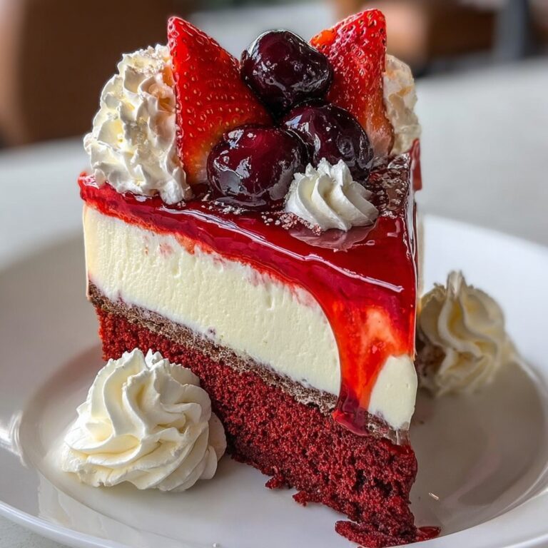 Red Velvet Strawberry Cheesecake – Creamy & Stunning Dessert Recipe