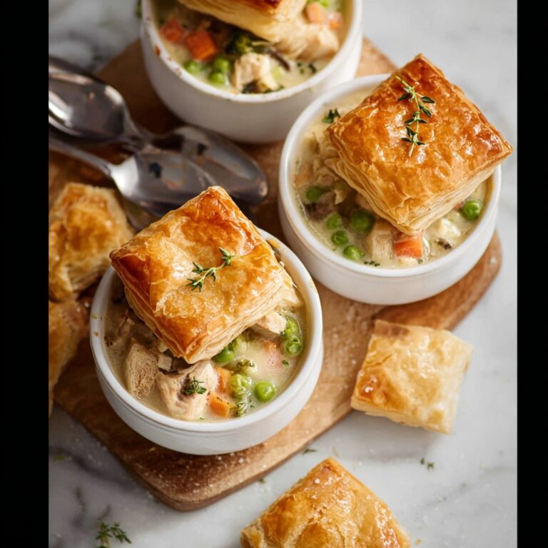 Chicken and Broccoli Puff Pastry Pot Pie Recipe