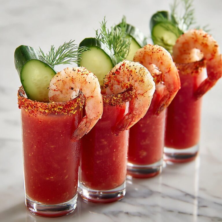 Shrimp Cocktail Shooters with Cucumber and Dill Recipe