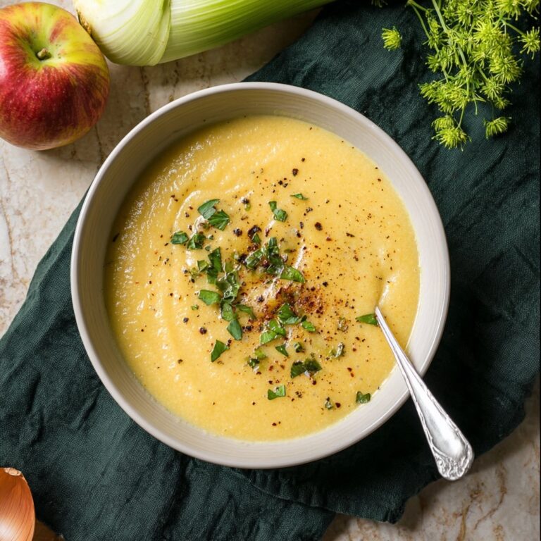 Roasted Fennel, Apple, and Potato Soup Recipe