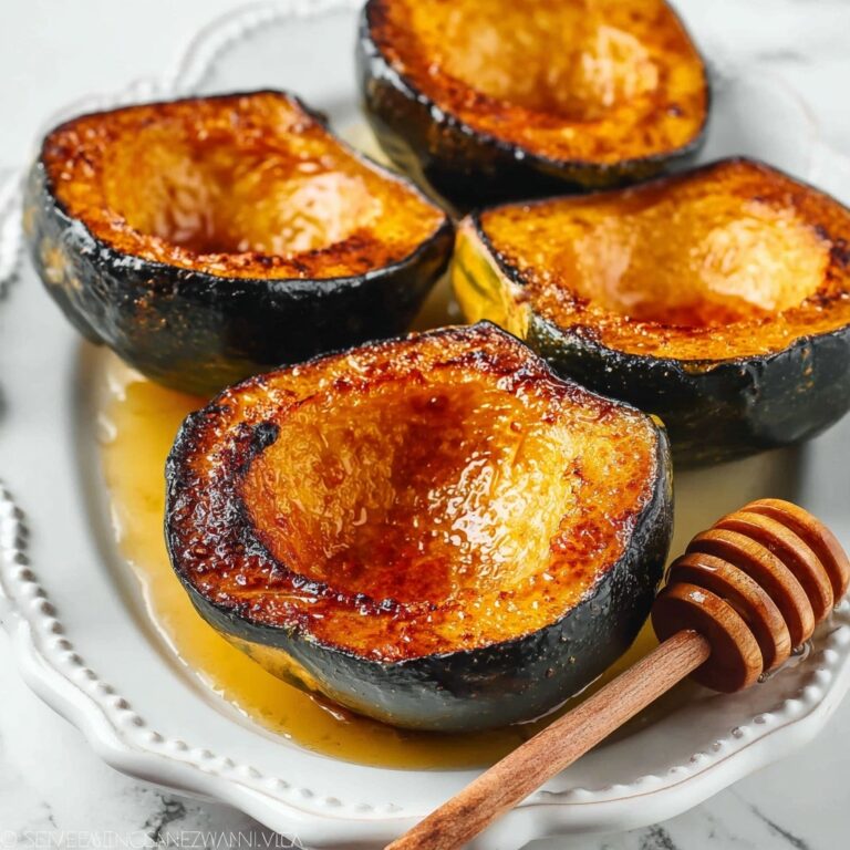 Roasted Acorn Squash with Honey and Cinnamon Recipe