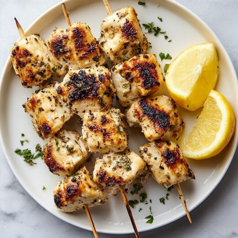 Ranch Garlic Parmesan Chicken Skewers Recipe