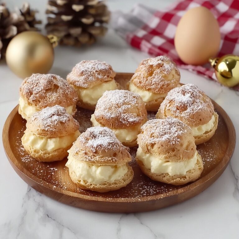 Eggnog Cream Puffs Recipe