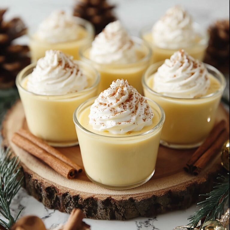Delicious Eggnog Pudding Shots to Spice Up Your Holidays Recipe